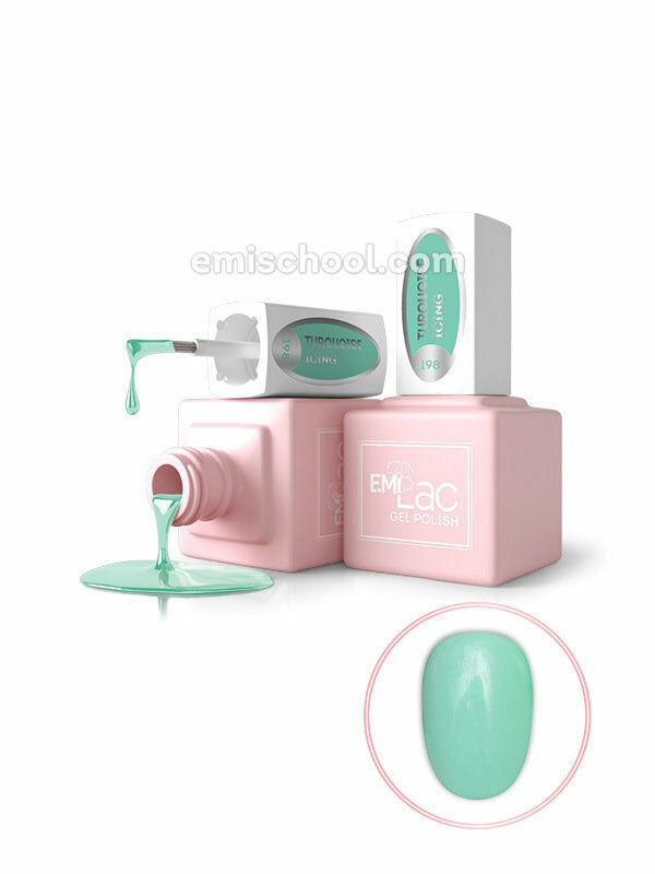E.MiLac PR Turquoise Icing #198, 9 ml.