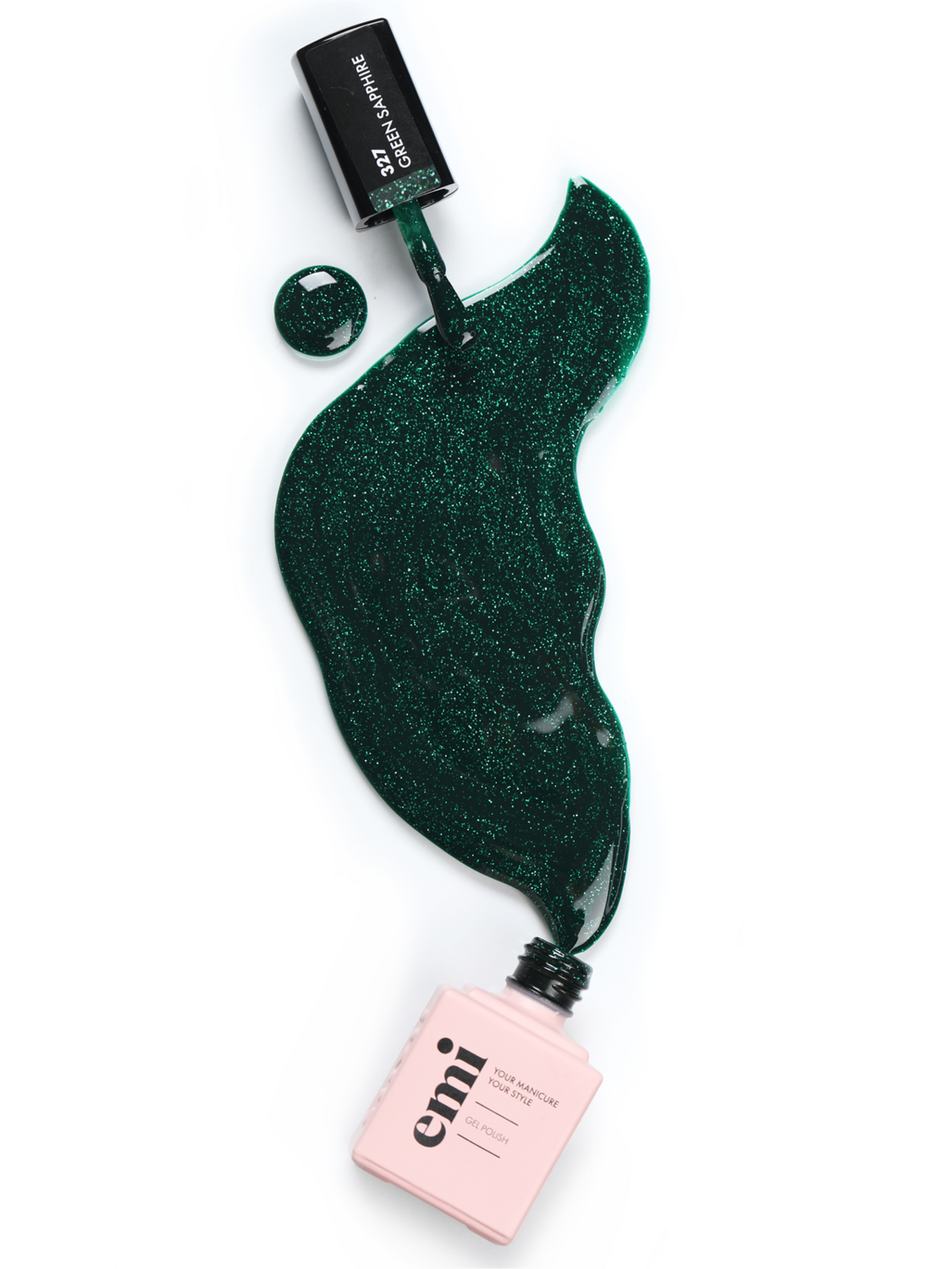 E.MiLac NY Green Sapphire #327, 9 ml.
