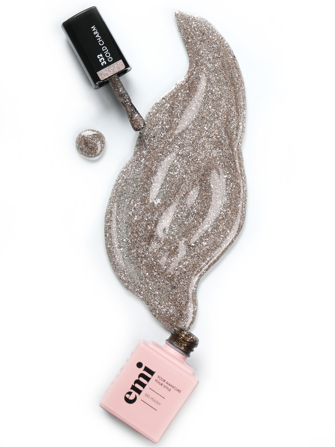 E.MiLac NY Gold Charm #332, 9 ml.