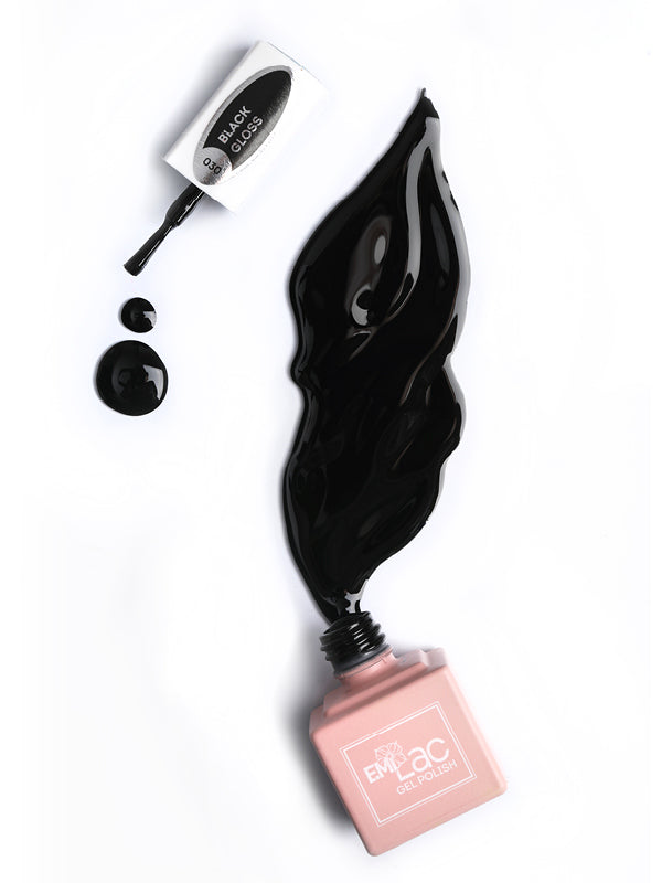 E.MiLac Black Gloss #030, 9/15 ml.