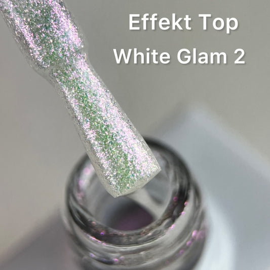 Effect Top Coat - White Glam 2 10 ml